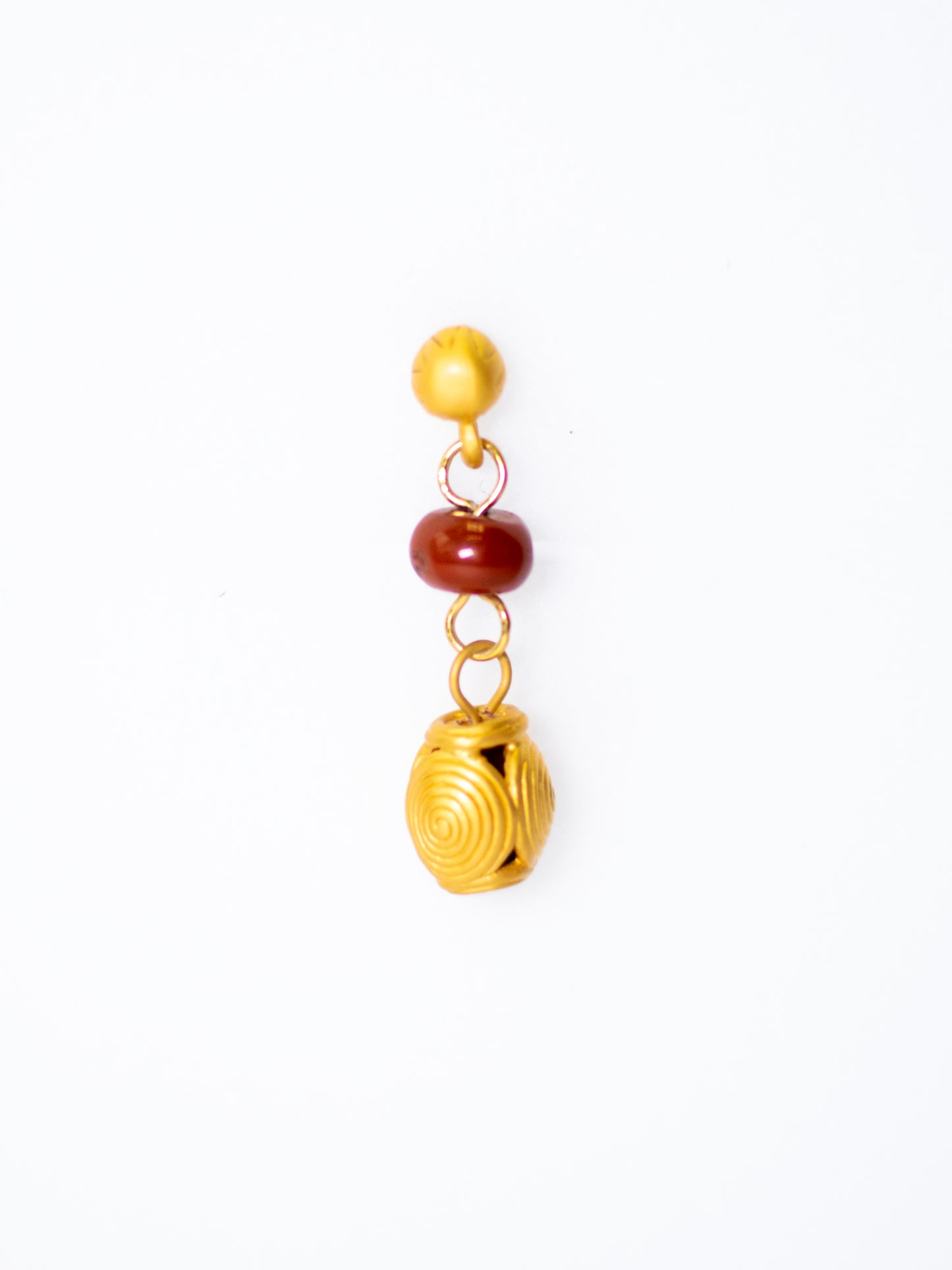 24K Gold Plated Pre-Columbian Muisca Drop Earrings.