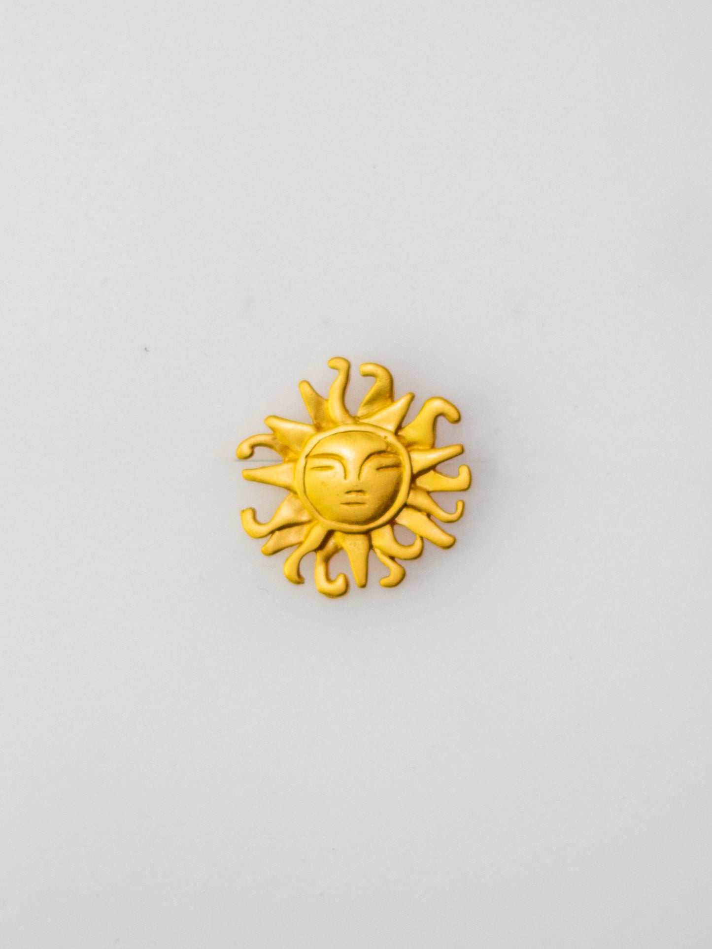 24K Gold Plated Pre-Columbian Muisca Sun Earrings.