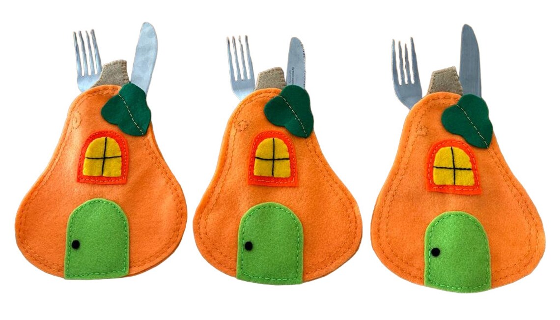 Halloween Silverware Bag Set.