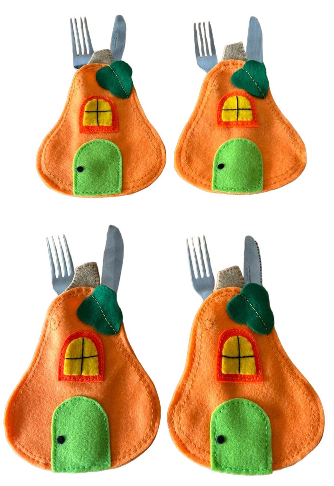 Halloween Silverware Bag Set.