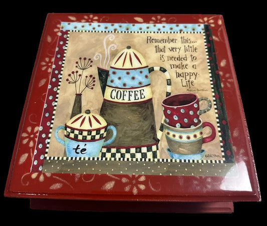 Tea Box Organizer. Premium Wood