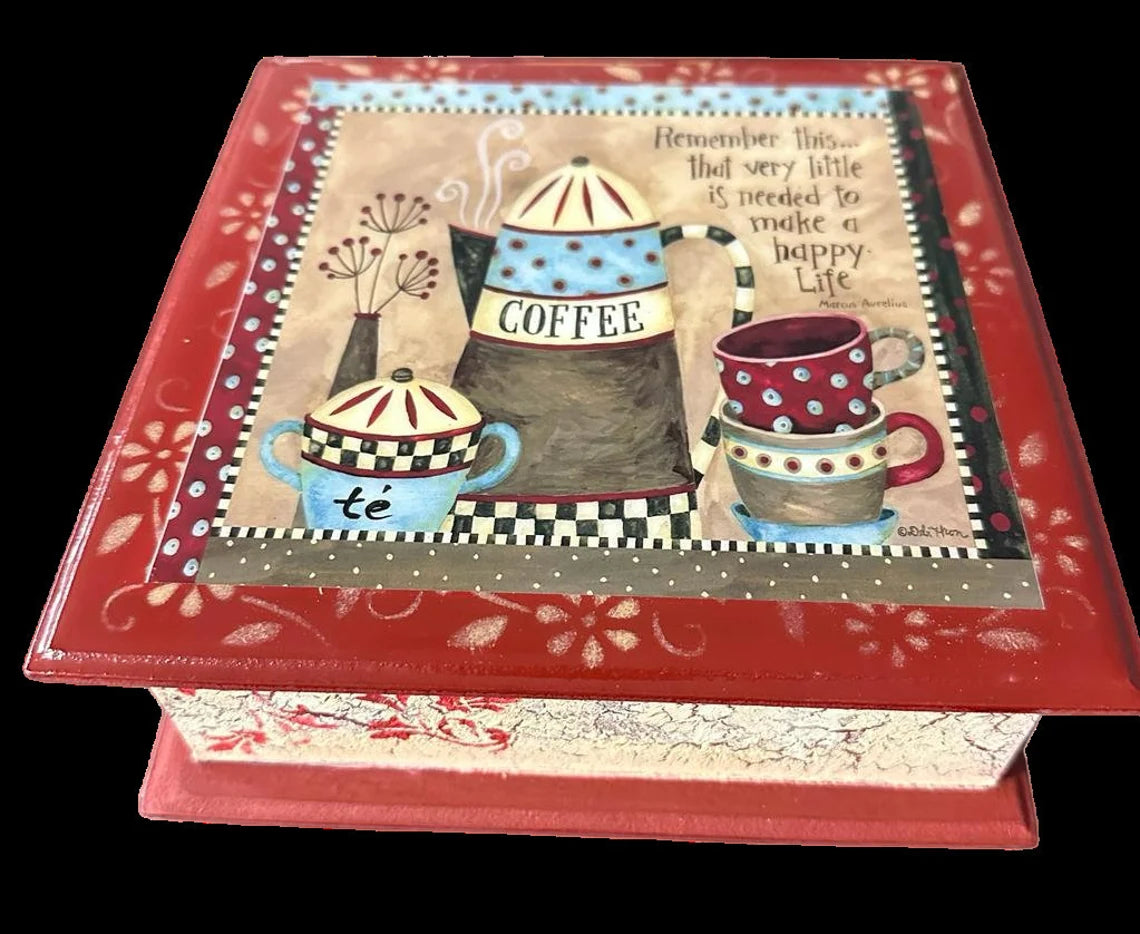 Tea Box Organizer. Premium Wood