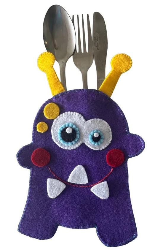 Halloween Monster Silverware Bag Set of 4.