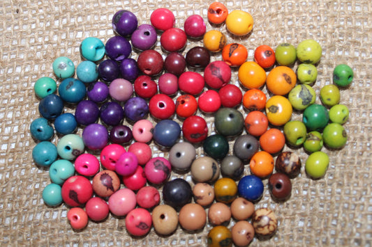 Acai Ball Beads. 160 Multicolored Beads