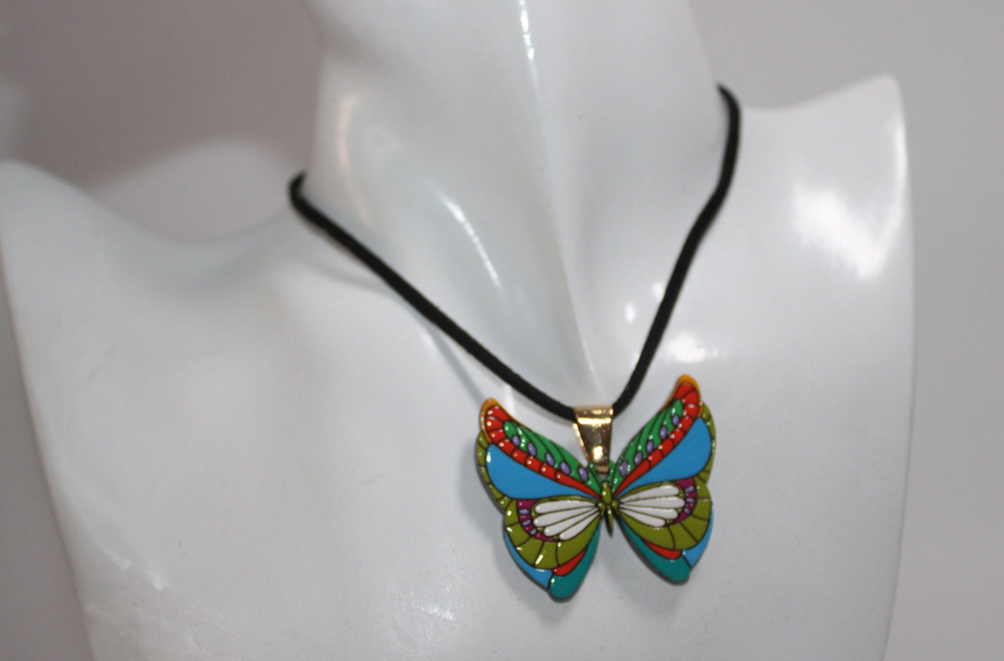 Valentine's Gift Butterfly Necklace & Butterfly Earrings | Laser Wood Cut Pendant | Insect Jewelry | Butterfly Eco-Friendly Natural Jewelry