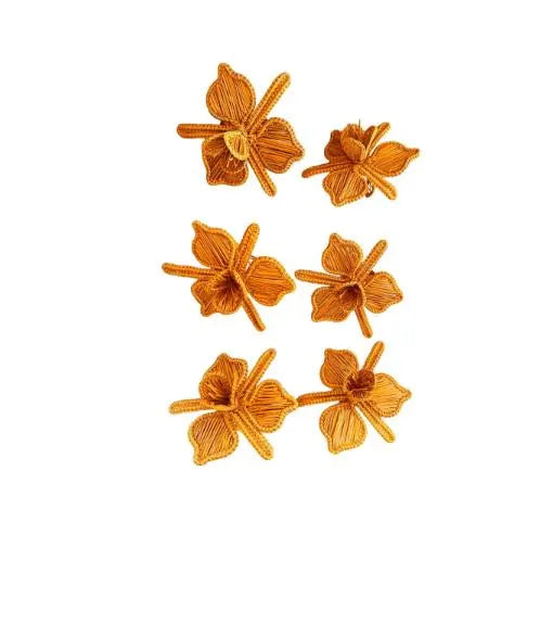 Napkin Flower Shaped Ring Holder Set.