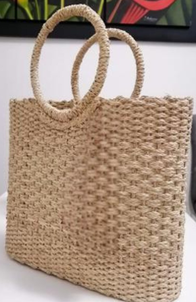 Handwoven straw bag with iraca palm | Straw bag for her. Spring bag. Eco-friendly. Handmade in Colombia. Bohemian style.