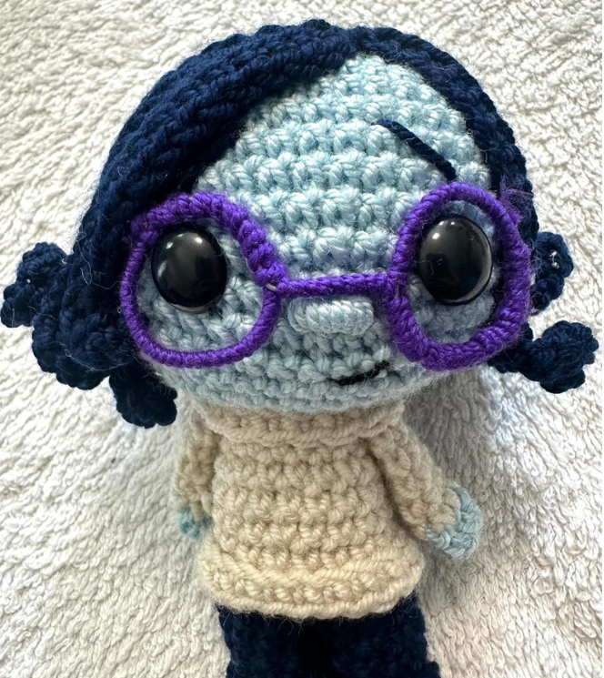 Inside Out Crochet Set of 5 Kids Gift Birthday Movie Fans Disney Amigurumi Handmade Crochet Joy Sadness Anger Fear Disgust Handmade to Order