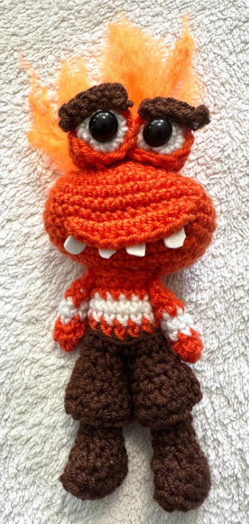 Inside Out Crochet Set of 5 Kids Gift Birthday Movie Fans Disney Amigurumi Handmade Crochet Joy Sadness Anger Fear Disgust Handmade to Order