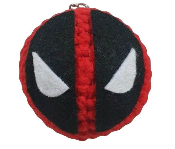Deadpool and Wolverine Keychain | Amigurumi Handcrafted Crochet | Animation Character Plushie | Marvel Anime Figurine Best Friends Comics