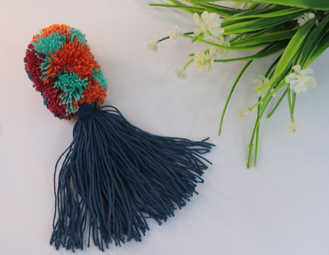 Wayuu Handmade Keychain. Handmade Multicolor Keychain. Eco Friendly, Natural Fiber Accessories, Organic and Exotic Keychain