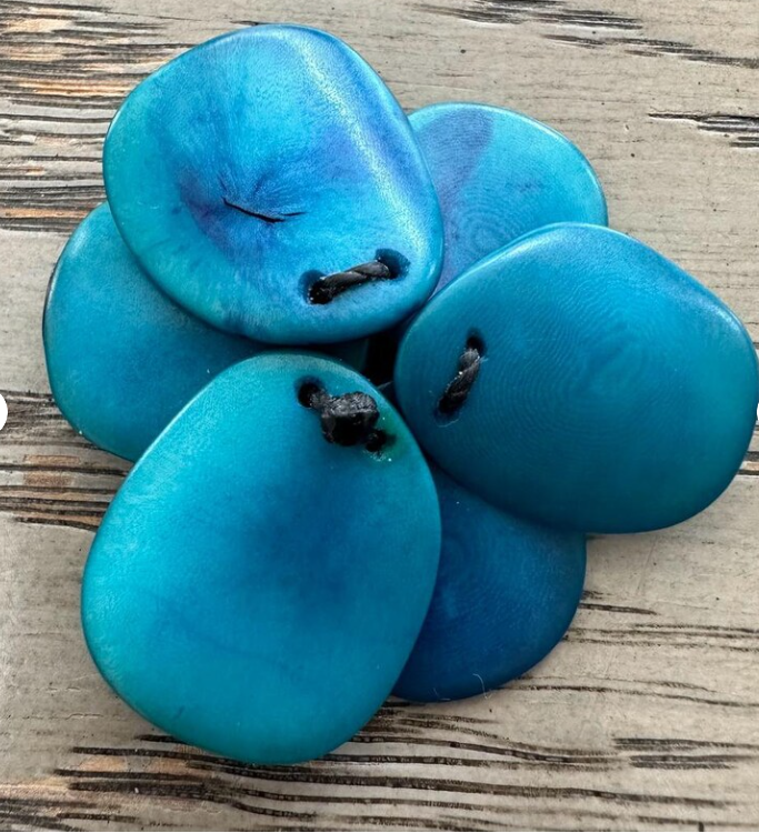 Tagua pendant tagua slices pendant. Tagua beads for ponytail holder. 4 Pieces. Flower tagua Handmade EcoFriendly Jewelry making supplies