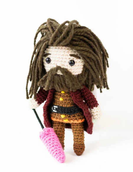 Hagrid Harry Potter Amigurumi Crochet Sweet Giant Forester HP Fans Harry Crochet Gifts Decor Wizard World Rubeus Crocheted Hagrid Handmade