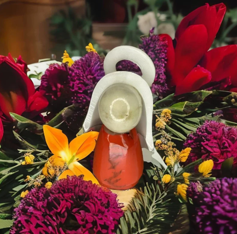 Tagua Nativity Set red and beige Nativity Set Handmade in Tagua | Nativity figurines | Christmas Nativity | Nativity Scene from Colombia