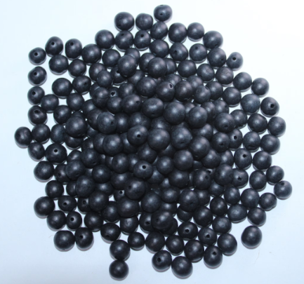 Black Beads Acai Seeds from the Colombian Amazonian Palm. Size: 1x1cm. Hole Size 1mm Approx. Natural Accounts. Pack of 200 Beads. TABlack01