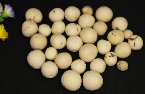 20 Bombona Balls From Colombia. Beige Bombona Unpolished / Matte. It’s punctured straight through. TBBeige03