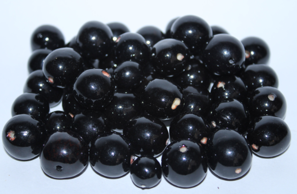 30 Bombona Balls From Colombia. Black Bombona Seeds. It’s punctured straight through. TBBlack01