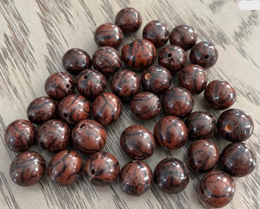 Natural Beads |Bombona Seed Beads| 30 Bombona Balls, Polished. Brown Coffee Bombona Seeds. It’s Punctured Straight Through. TBBrown02