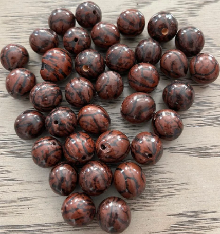 Natural Beads |Bombona Seed Beads| 30 Bombona Balls, Polished. Brown Coffee Bombona Seeds. It’s Punctured Straight Through. TBBrown02