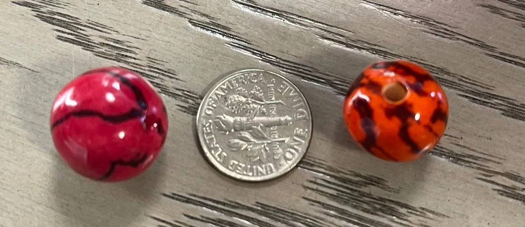 Natural Beads |Bombona Seed Beads| 80 set bombona beads. 80 beads in eight colors. It’s Punctured Straight Through. TBMulticolored05