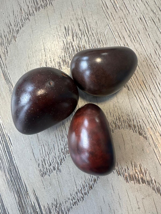Seed Beads Whole 5 Tagua Nuts Brown Polished Natural Shine Medium: 3x2.5cm. approx. Undrilled. TWBrown04D-U