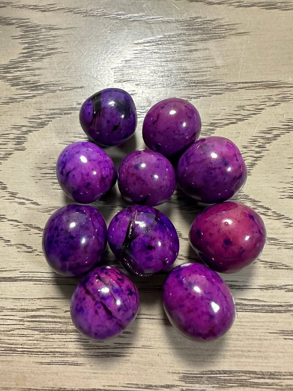 Bombona Ball Beads. 60 Multicolored Pieces.