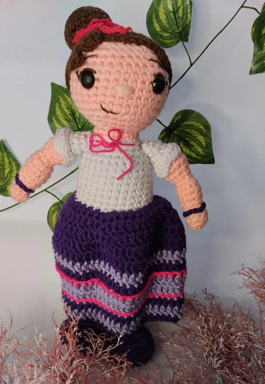 Luisa Madrigal doll handmade crochet. Disney Encanto Movie Dolls
