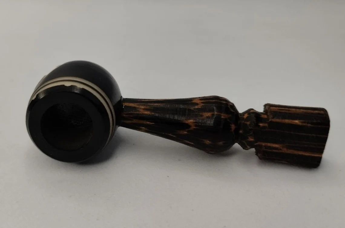 Smoking Pipe in Mini - Small Size | Handmade Pipe made with tagua nut and chonta wood | Tagua Pipe | Organic Pipe | Wooden Pipe | Natural Handmade Carved | Vegetable Ivory Nut | Handmade Smokers Gifts