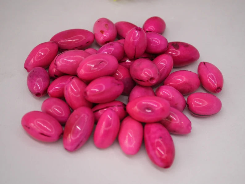 Camajuro Beads. 30 Pink Pieces.