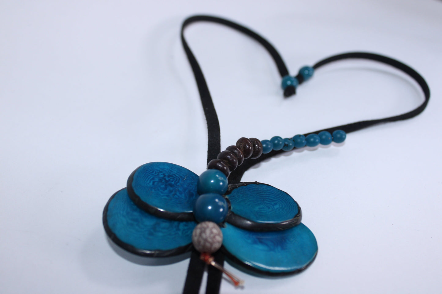 Natural Handmade Tagua Nut Jewelry Set Dragonfly Pendant Adjustable Necklace & Earrings  Organic Eco Sustainable Ethical Animal Insect DIY