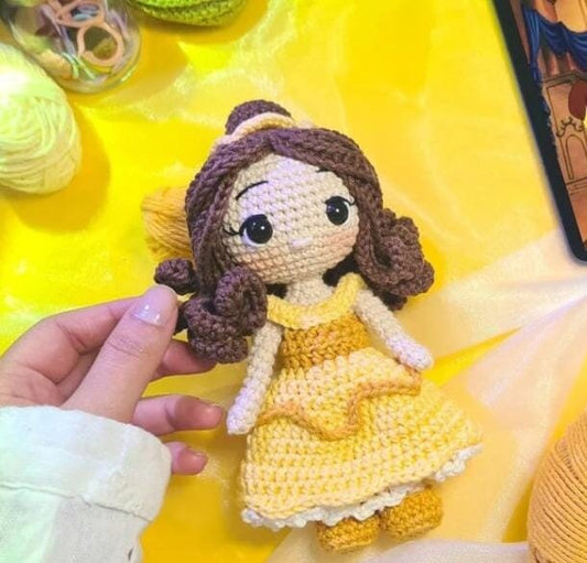 Crochet Princess Belle. Belle and Beast Amigurumi