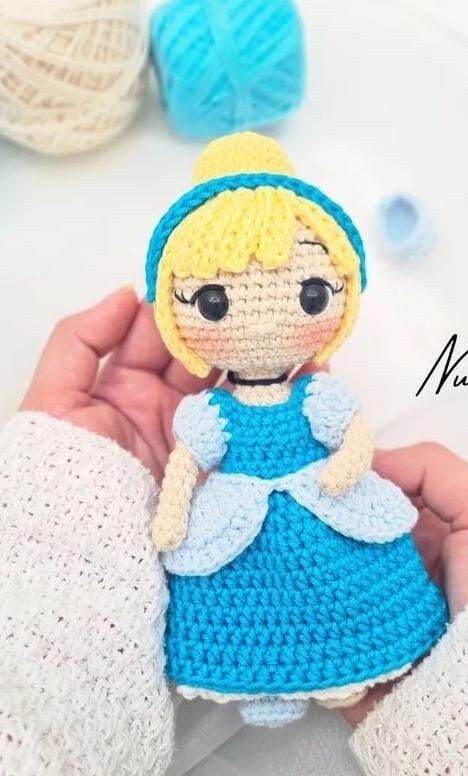 Crochet Princess Cinderella. Cinderella Amigurumi