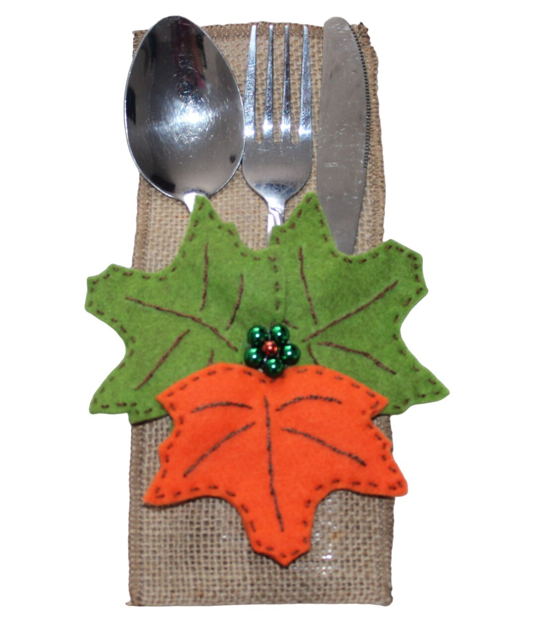 Thanksgiving Silverware Bag.