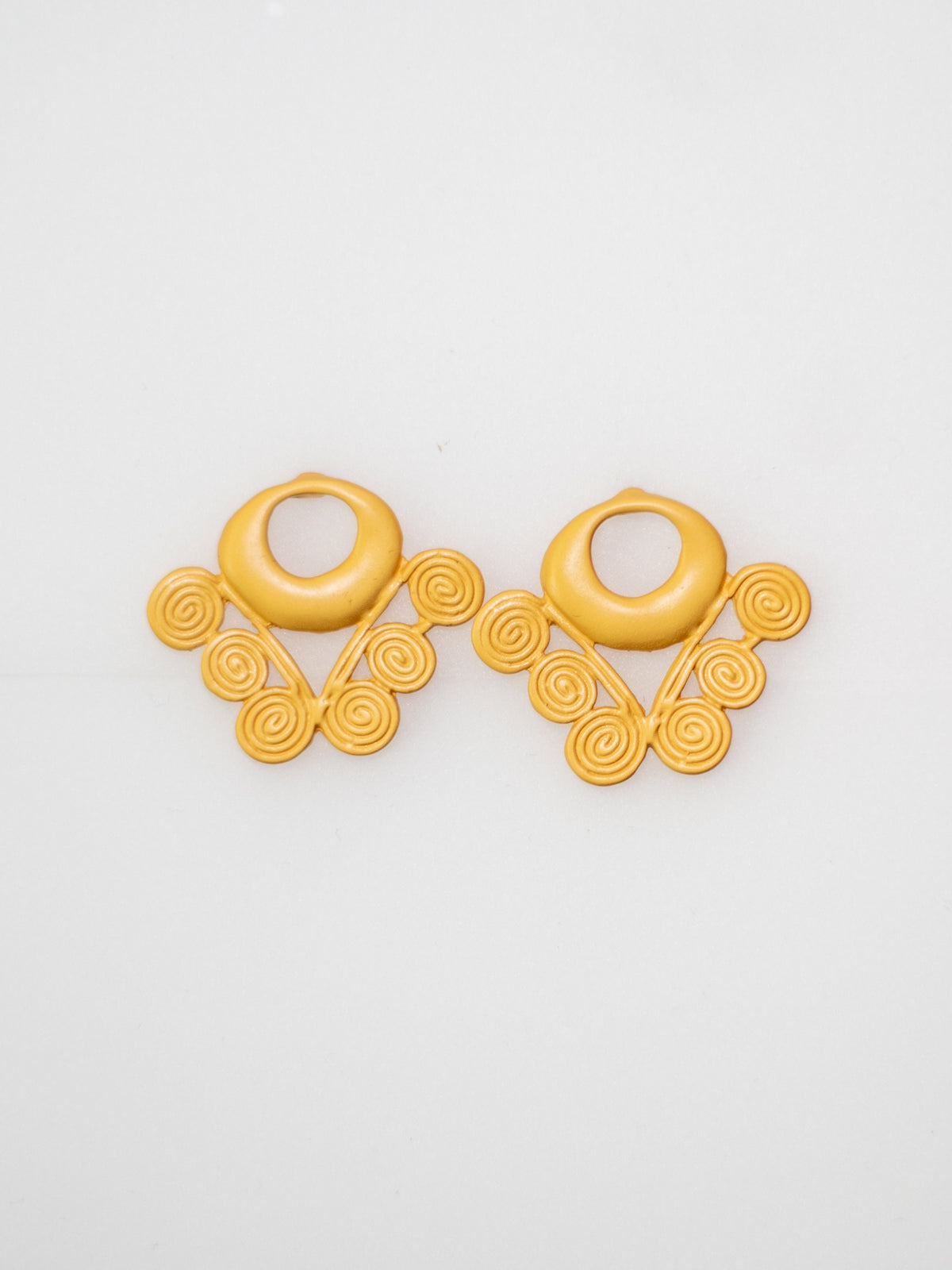 Fine Jewelry Pre-Columbian Muisca Culture Pendant Earrings Handcrafted Colombia Gold Museum Replica Pre-Hispanic Accessories 24K Gold Plated