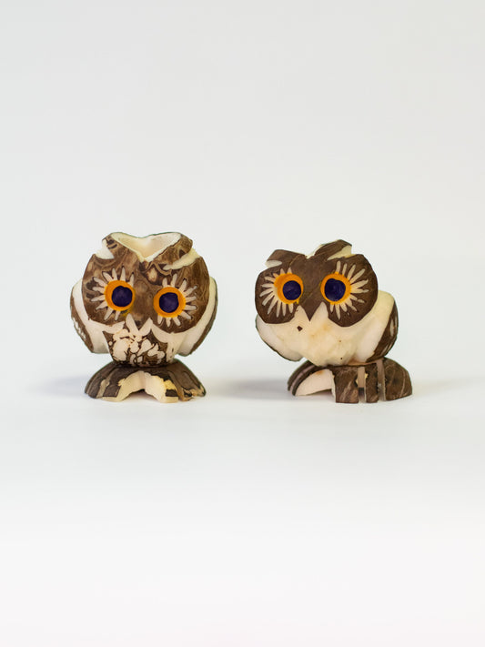 Tagua Decorative. Owl Figure