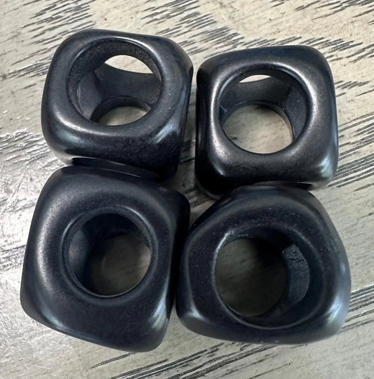 Tagua Large Cube Beads. 20 Multicolored Pieces
