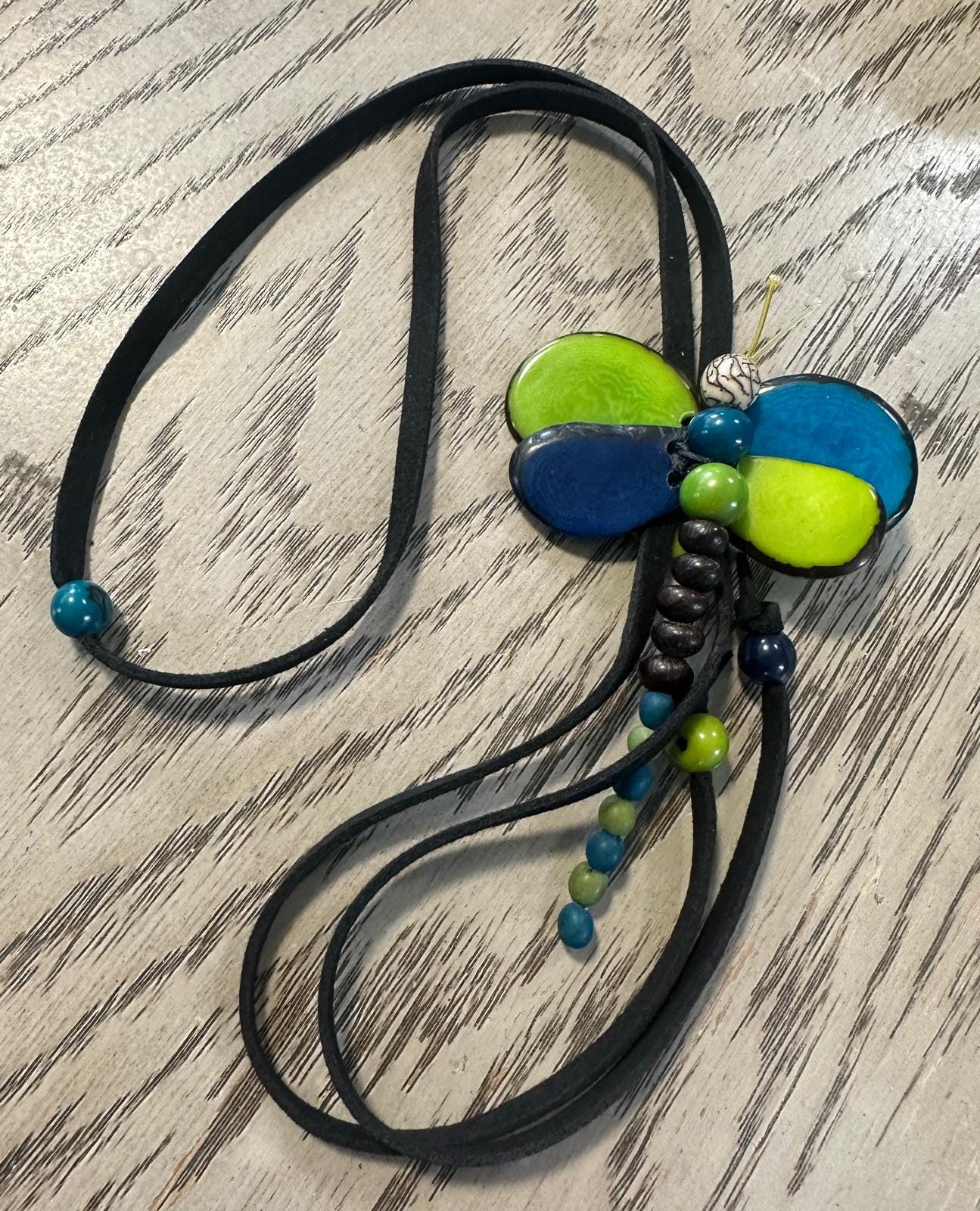 Natural Handmade Tagua Nut Jewelry Set Dragonfly Pendant Adjustable Necklace & Earrings  Organic Eco Sustainable Ethical Animal Insect DIY