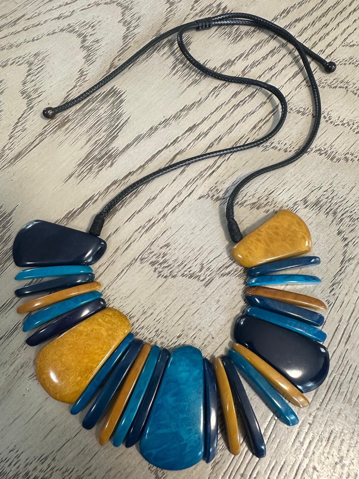 Natural Handmade Jewelry Set from Colombia Tagua Nut Seed Beads Necklace & Earrings Adjustable Eco Organic Sustainable Vegan Organic Ethical