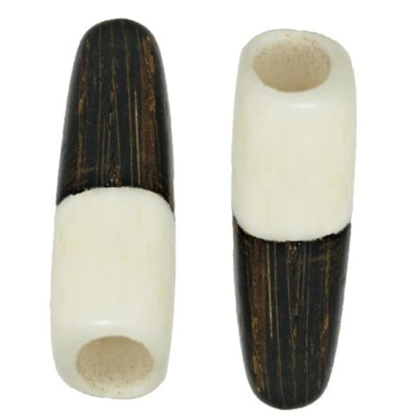 Pipe Wood Pipe 2 Mini Smoking Pipes | Handmade | Portable | Discreet | Eco-Friendly | Handmade Pipe | Tagua Nut and Chonta Wood Lightweight