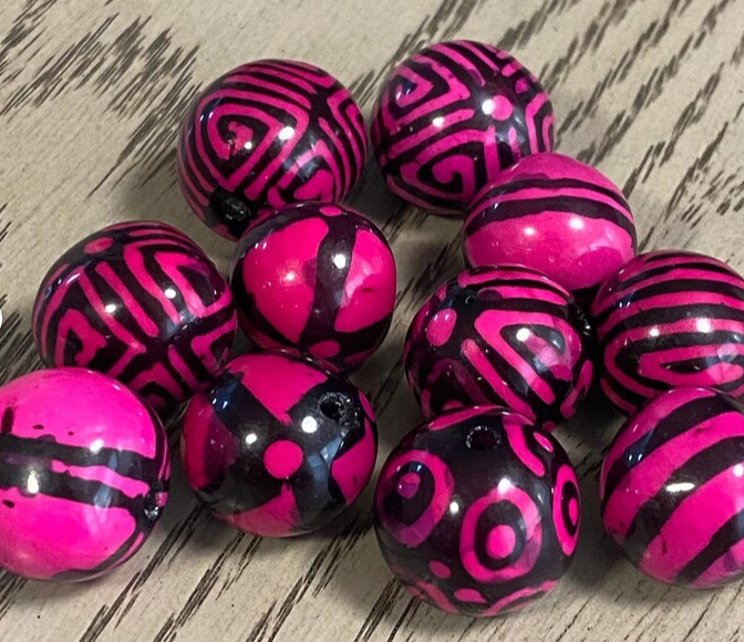 Seed Beads for Jewelry Making Beading 40 Multicolor Bombona Balls Set in 8 Colors Natural Jewelry Making Supplies