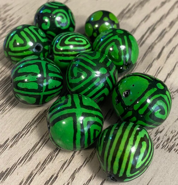 Seed Beads for Jewelry Making Beading 40 Multicolor Bombona Balls Set in 8 Colors Natural Jewelry Making Supplies