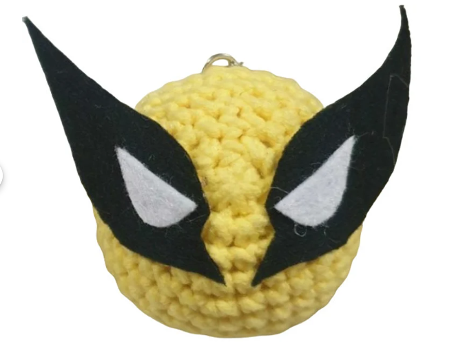 Deadpool and Wolverine Keychain | Amigurumi Handcrafted Crochet | Animation Character Plushie | Marvel Anime Figurine Best Friends Comics