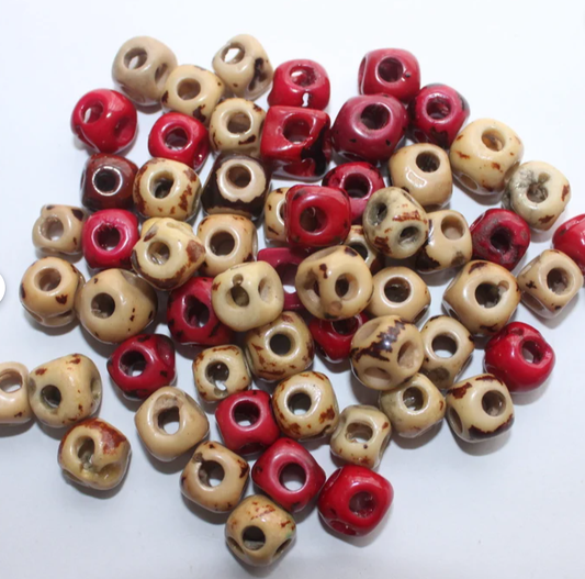 Tagua Nut Beads Jewelry Making 50 Cube Shape Beads 2 colors Vegetable Ivory Nut from Colombia 1x1 cm. approx. Seed Beads Beading Bead Shop