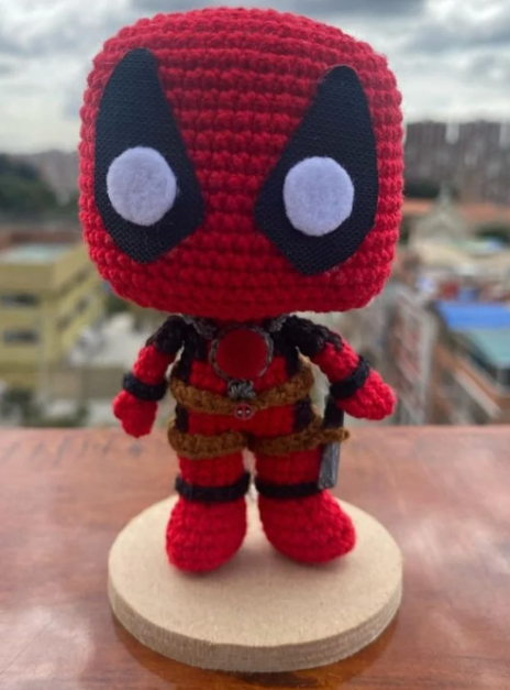 Deadpool Wolverine Deadpool Amigurumi Handcrafted Crochet | Animation Character Plushie | Marvel Best Friends Deadpool 3 Handmade to Order