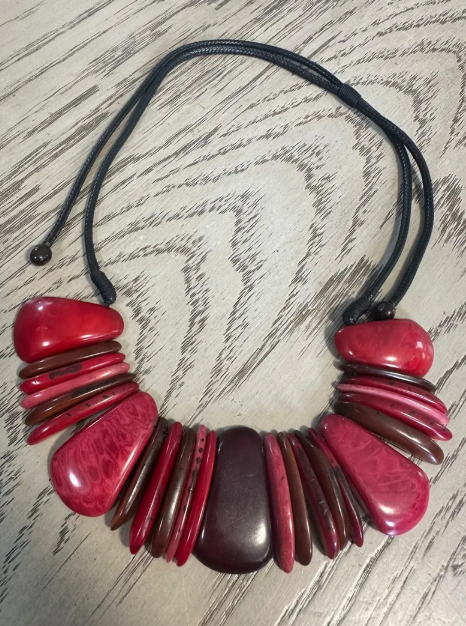 Tagua Beads Tagua Nut Necklace and Earrings Set. Sustainable Jewelry Spring Fall Boho Handmade Natural Organic Vegan Jewelry Gift For Her