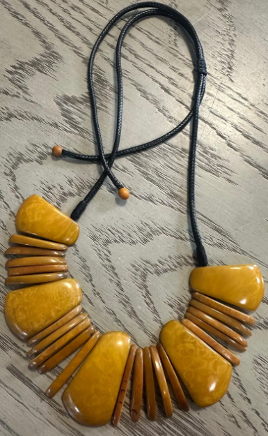 Tagua Beads Tagua Nut Necklace and Earrings Set. Sustainable Jewelry Spring Fall Boho Handmade Natural Organic Vegan Jewelry Gift For Her