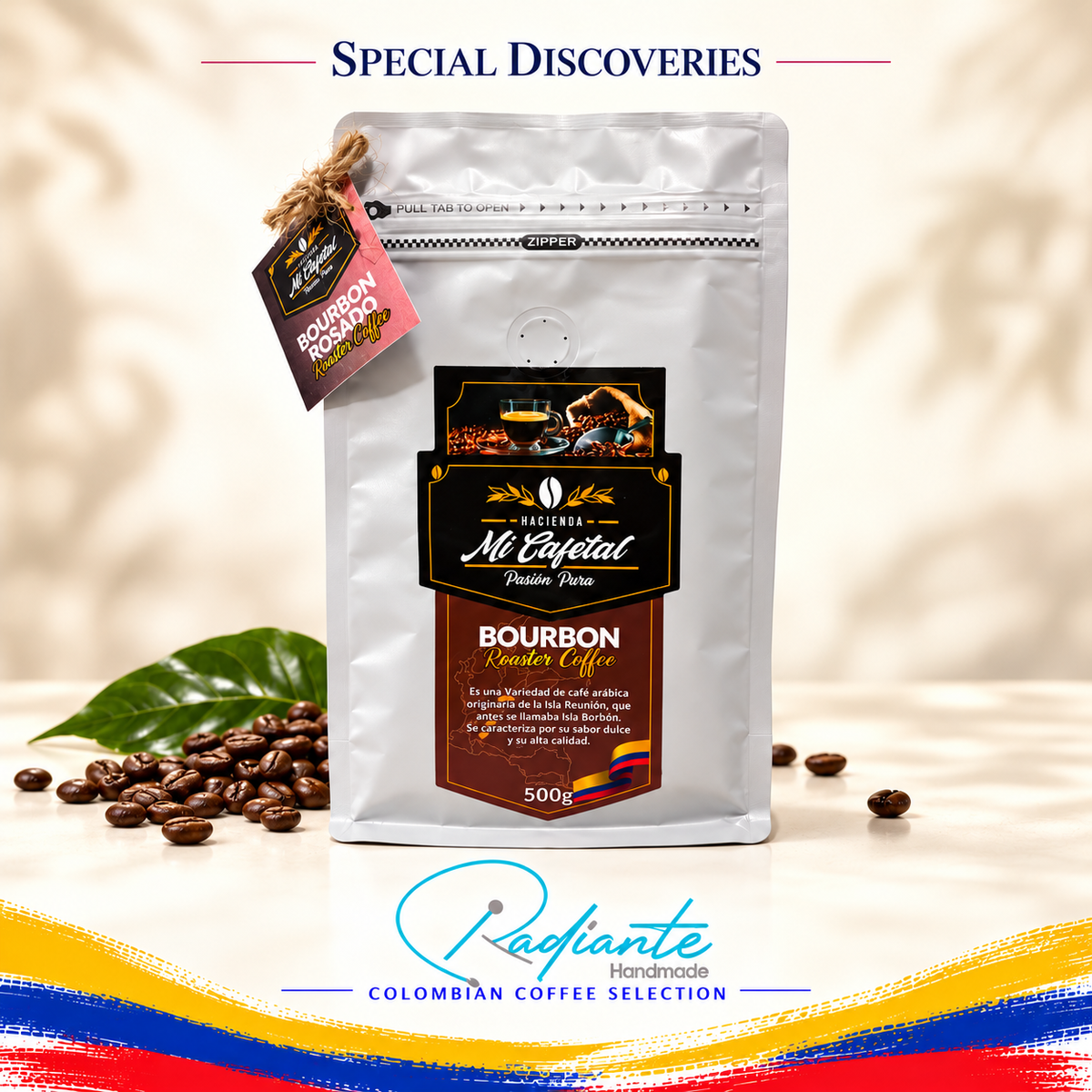 Hacienda Mi Cafetal Pink Bourbon — Colombian Whole Bean Coffee · 500 g